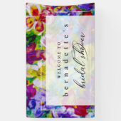 Levendig, kleurrijk Vrijgezellenfeest Spandoek (Verticaal)