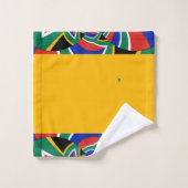 Levendig kleurrijk Zuid-Afrikaans Bad Handdoek (Wasdoekje)