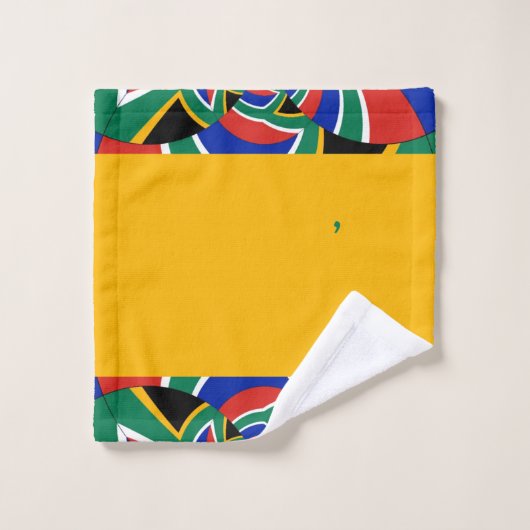 Levendig kleurrijk Zuid-Afrikaans Bad Handdoek (Wasdoekje)