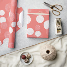 Levendig Koraal Schitterend Wit Glitter Patroon