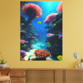 Levendig Koraalrif Dreamscape Canvas Afdruk (Insitu (Woonkamer))