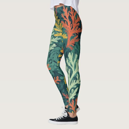 Levendig koraalwoud - Leggings (Links)