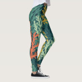 Levendig koraalwoud - Leggings (Rechts)