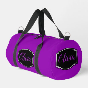 Levendig, Krachtig Fuchsia Paars Gepersonaliseerd Plunjezak