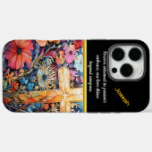 Levendig kruis met bloeiende bloemen Case-Mate iPhone case (Achterkant (horizontaal))