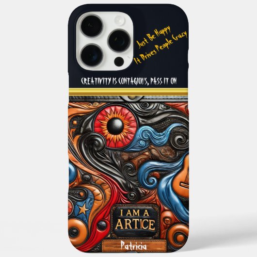 Levendig kunstwerk met opvallend oogdetail Case-Mate iPhone case (Achterkant)