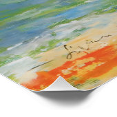 Levendig Kustlandschap Perfect Poster (Hoek)