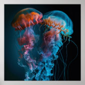 Levendig kwallenpaar poster (Voorkant)