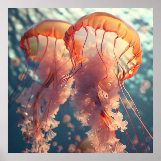 Levendig kwallenpaar poster (Voorkant)