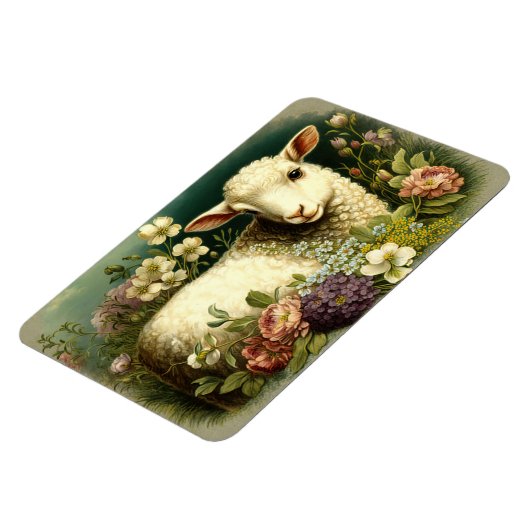 Levendig lampje in Flowers Magnet Magneet (Linkerzijde)