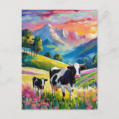 Levendig landelijk landschap met Koeien Briefkaart (Voorkant)