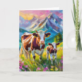 Levendig landelijk landschap met Koeien Kaart (Voorkant)