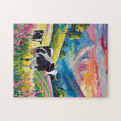 Levendig landelijk landschap met Koeien Legpuzzel (Horizontaal)