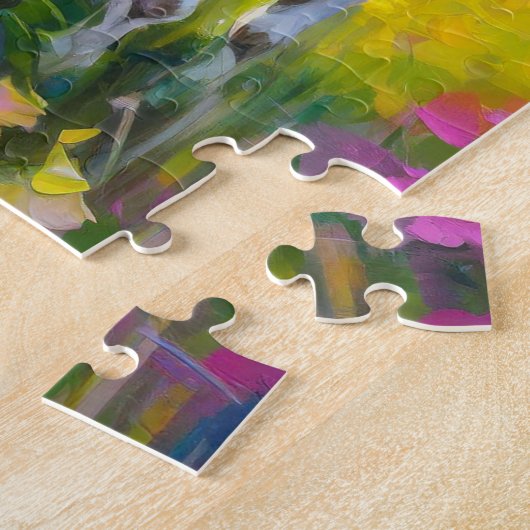 Levendig landelijk landschap met Koeien Legpuzzel (Zijkant)