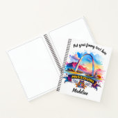 Levendig landschap in Kansas met zonnebloemen bij  Notitieboek (Binnen)