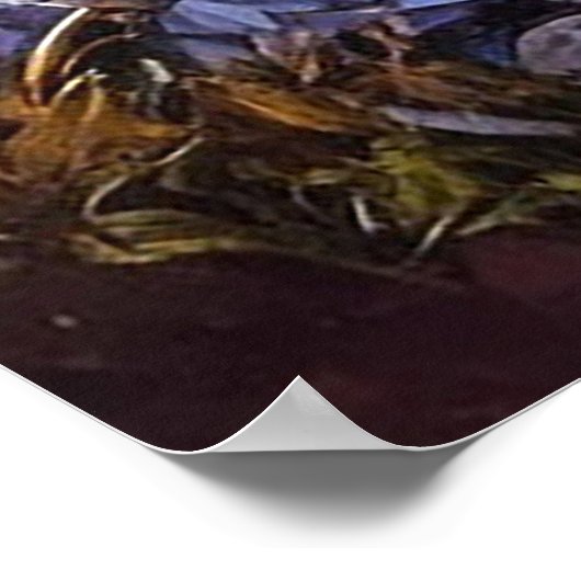 Levendig landschap scene poster (Hoek)