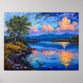 Levendig landschap scene poster (Voorkant)