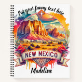 Levendig landschap van New Mexico bij zonsondergan Notitieboek (Voorkant)