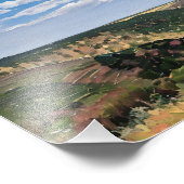 Levendig landschap van Rolling Hills Foto Afdruk (Hoek)