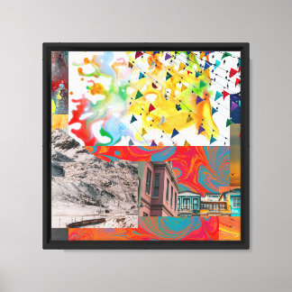 Levendig Lantaarn Festival Sakura Nacht Canvas Afdruk