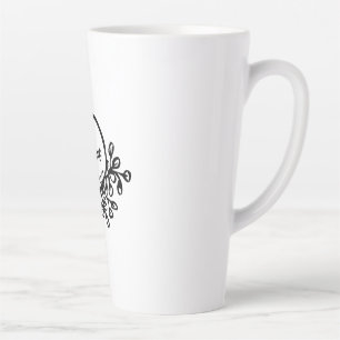 Levendig lente bloemenpatroon Kleurrijke Natuur Latte Mok