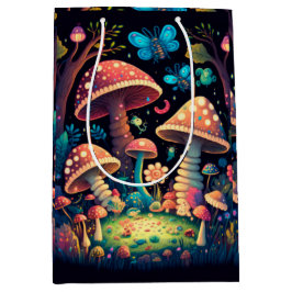 Levendig leuke elves spelen onder paddenstoelen ca medium cadeauzakje