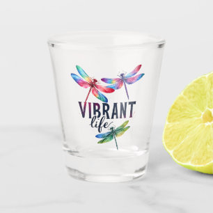 Levendig Leven - Artistieke Dragonfly Shot Glas