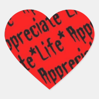 Levendig leven hart sticker