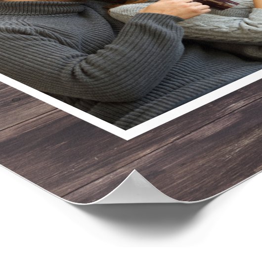 Levendig leven met jou 7 Foto Collage | Rustisch h Poster (Hoek)