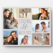 Levendig leven met jou 7 Fotocollage - grijs Fotoplaat (Voorkant)