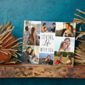 Levendig leven met jou 7 Fotocollage | wit Fotoplaat (Zijkant)