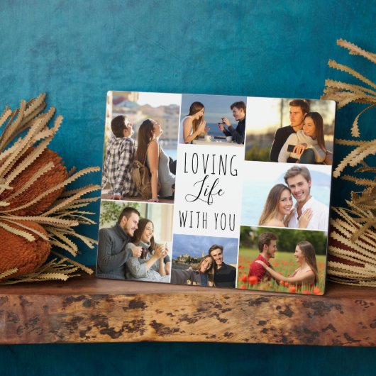 Levendig leven met jou 7 Fotocollage | wit Fotoplaat (Zijkant)