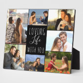 Levendig leven met jou 7 Fotocollage | Zwart Fotoplaat (Zijkant)