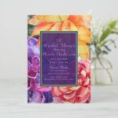 Levendig Levendig Kleurrijk Succulent Vrijgezellen Kaart (Staand voorkant)