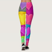 Levendig Liefdespalet: Hartzaligheid Leggings (Achterkant)