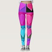 Levendig Liefdespalet: Hartzaligheid Leggings (Voorkant)