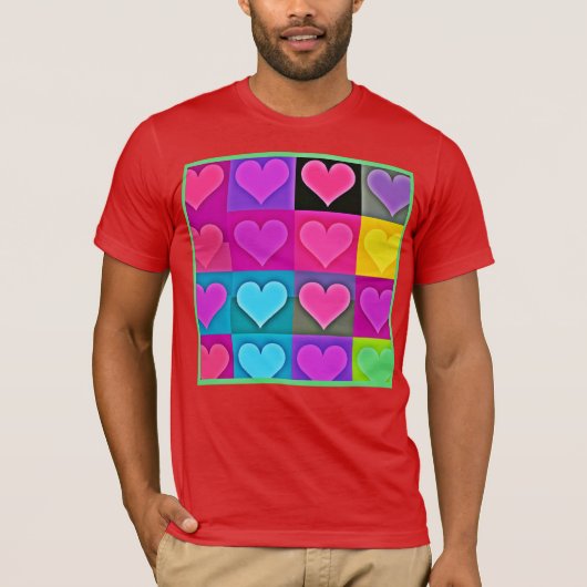 Levendig Liefdespalet: Hartzaligheid T-shirt (Voorkant)