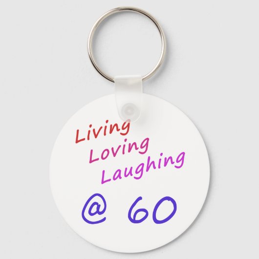 Levendig liefhebbend lachen op 60 uur sleutelhanger (Voorkant)