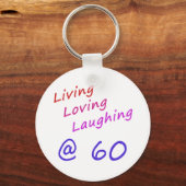 Levendig liefhebbend lachen op 60 uur sleutelhanger (Voorkant)