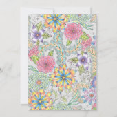 Levendig Lijst van Spring Blossoms Vrijgezellenfee Kaart (Achterkant)