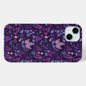 Levendig Lila bloemmotief Case-Mate iPhone Case (Achterkant (horizontaal))