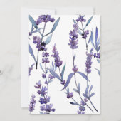 Levendig Lila Waterverf Vrijgezellenfeest Kaart (Achterkant)