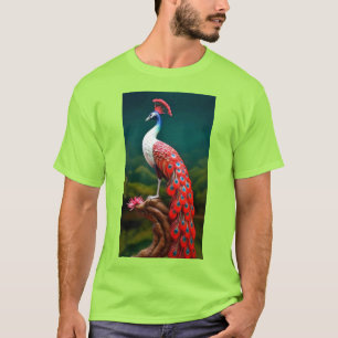 "Levendig Limoen Peacock Graphic T-shirt – Embrace