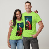 "Levendig Limoen Peacock Graphic T-shirt – Embrace (Unisex)