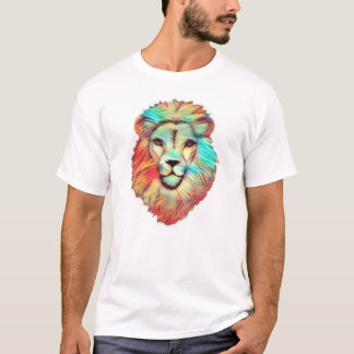 Levendig Lion's Head Mannen T-shirt