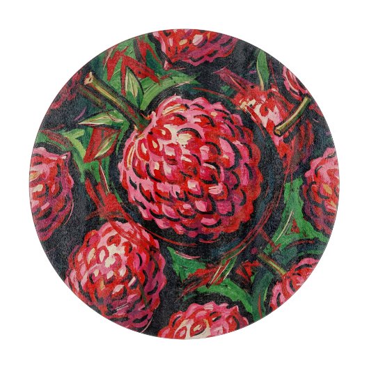 Levendig Lychee Patroon Snijplank (Voorkant)