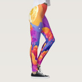 Levendig maanverlicht bos leggings (Rechts)