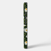 Levendig madeliefjespatroon met weelderige groene Case-Mate iPhone case (Achterkant / Links)