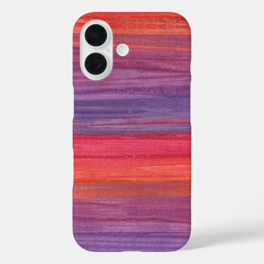Levendig Magenta en Paarse Abstracte Olieverf Case-Mate iPhone Case (Achterkant)