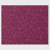 Levendig Magenta Glans Roze Glitter Patroon Cadeaupapier (Vlak)